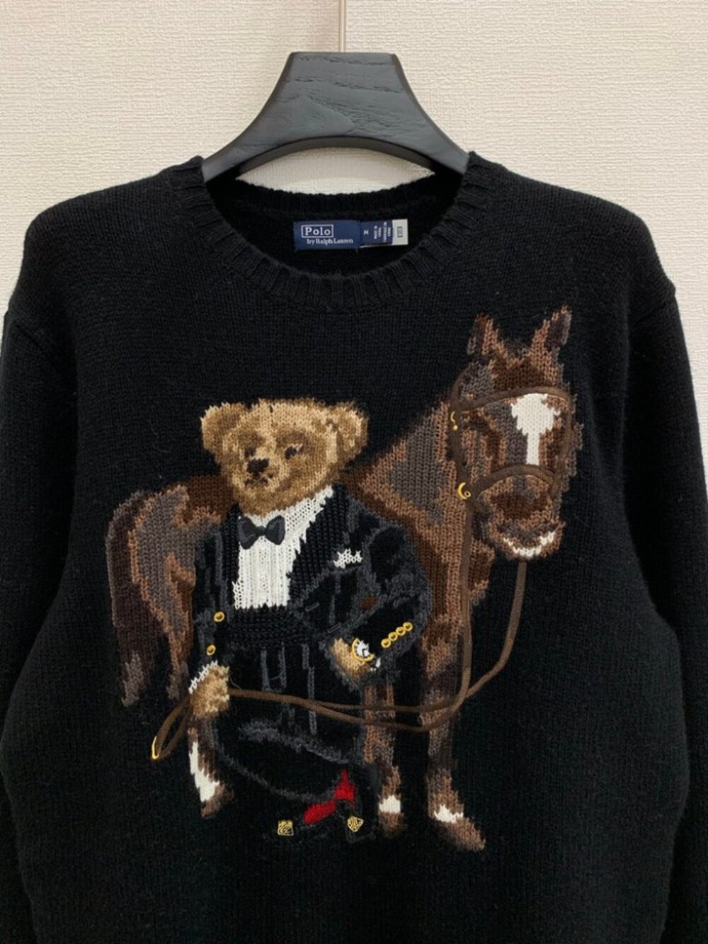 Polo Ralph Lauren Bear & Horse Wool Crewneck Sweater - Picture 2 of 8